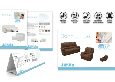 Janda Furniture Marketing Collateral