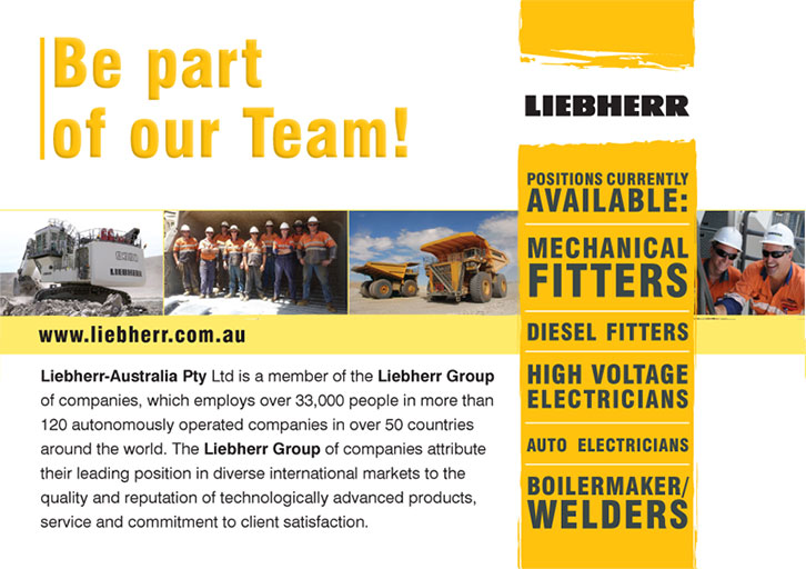 Liebherr Job Campaign Leaflet front